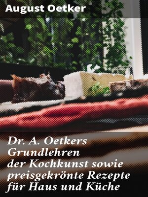 cover image of Dr A. Oetkers Grundlehren der Kochkunst sowie preisgekrönte Rezepte für Haus und Küche